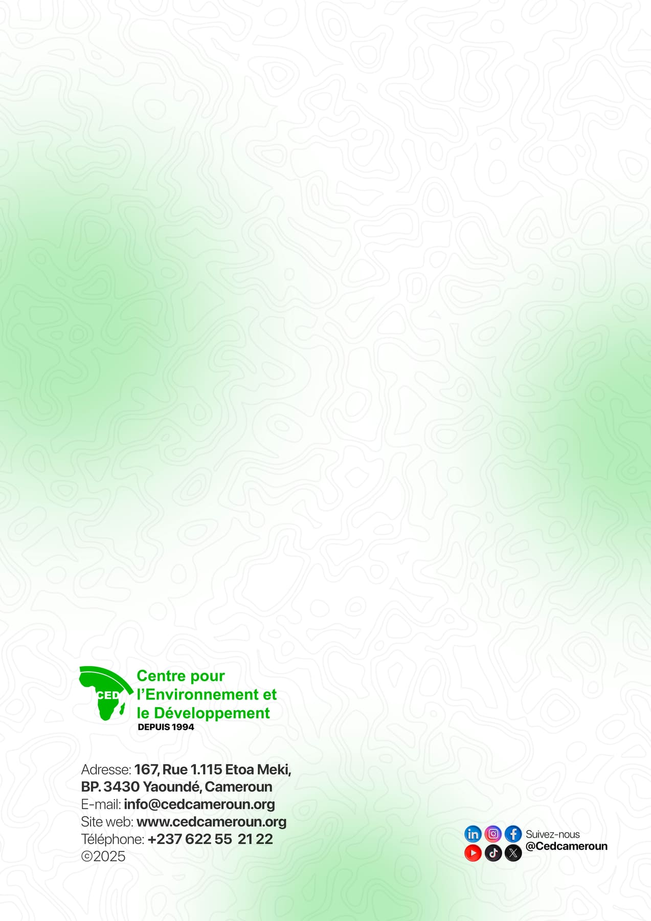 Quatrième de couverture des rapports