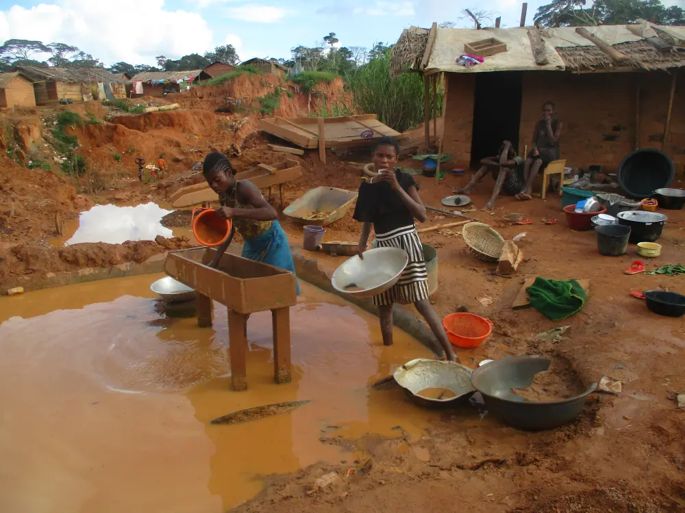 Lavage du minerai